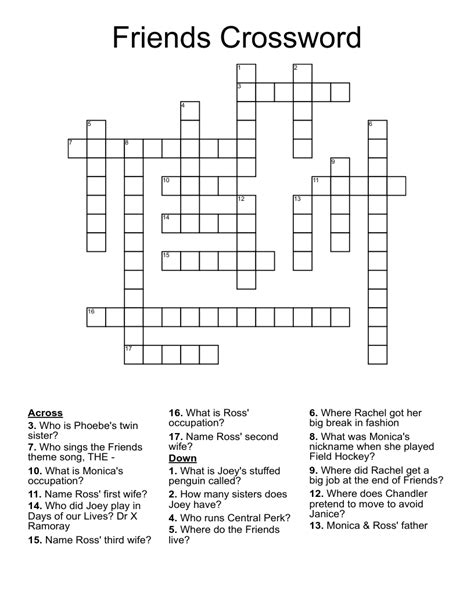 friends role crossword clue|friends role 6 letters crossword.